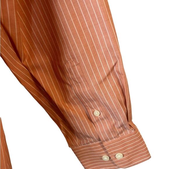 EDDIE BAUER WRINKLE AND STAIN RESISTANT LONG SLEEVE BUTTON DOWN MENS DRESS SHIRT - Picture 7 of 12